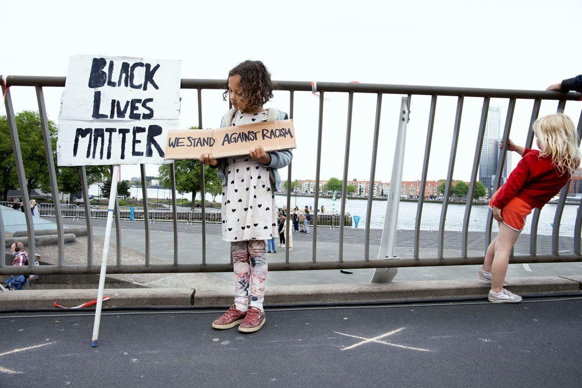Nederland, Rotterdam, 3 juni 2020
Antiracisme demonstratie in Rotterdam. 
foto/copyright: Martijn van de Griendt/Hollandse Hoogte